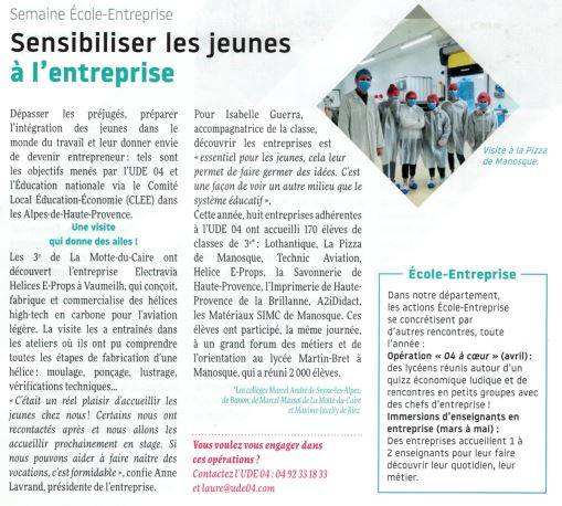 Semaine Ecole-Entreprise