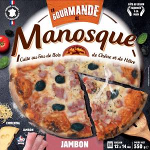Pizza de Manosque Gamme Pizza Gourmande Jambon